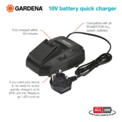 GARDENA 18V Battery Quick Charger -Garden Tool Store 13524829 2194936346202309