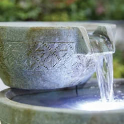 Stylish Fountain Oasis Water Feature With LEDs 11 Stylish Fountain Oasis Water Feature With LEDs -Garden Tool Store 13846043 6794962028176288