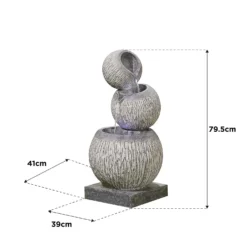 Stylish Fountain Illusion Falls Water Feature With LEDs -Garden Tool Store 13846045 1394978881020436