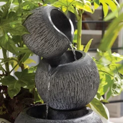 Stylish Fountain Illusion Falls Water Feature With LEDs -Garden Tool Store 13846045 2004962027646098