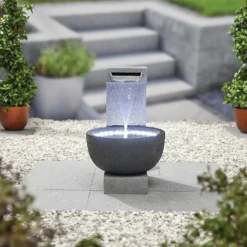 Stylish Fountain Solitary Pour Water Feature With LEDs 8 Stylish Fountain Solitary Pour Water Feature With LEDs -Garden Tool Store 13846046 4544962028419153