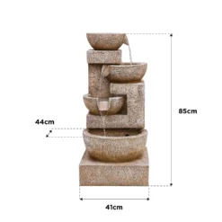 Stylish Fountain Sparkling Bowls Water Feature With LEDs 15 Stylish Fountain Sparkling Bowls Water Feature With LEDs -Garden Tool Store 13846048 1414978881037755