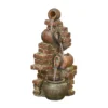 Stylish Fountain Flowing Jugs Water Feature With LEDs -Garden Tool Store 13846053 1264962027722613