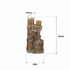 Stylish Fountain Fence Post Pours Water Feature With LEDs 9 Stylish Fountain Fence Post Pours Water Feature With LEDs -Garden Tool Store 13846055 2704978881001455