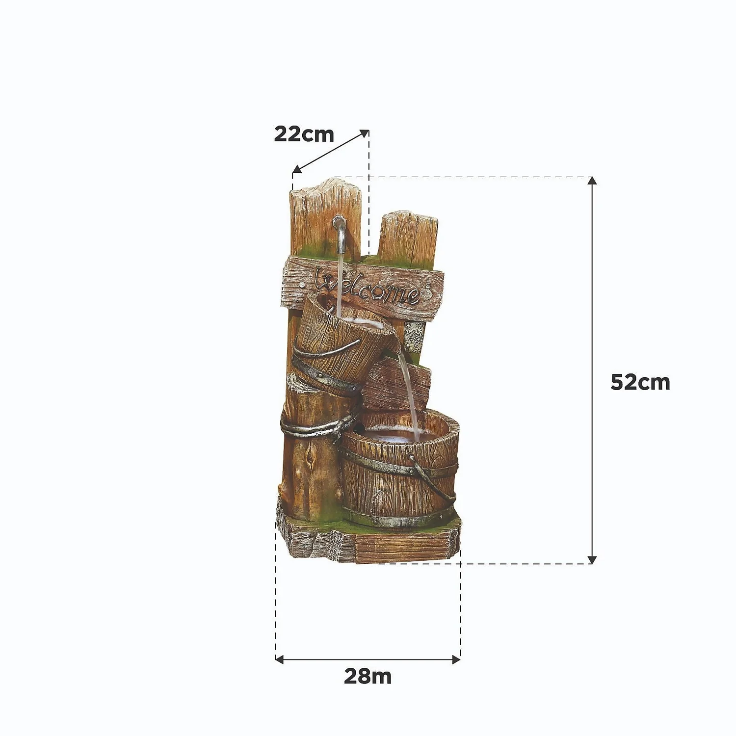 Stylish Fountain Fence Post Pours Water Feature With LEDs 6 Stylish Fountain Fence Post Pours Water Feature With LEDs - Image 4