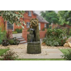Stylish Fountain Enchanted Well Water Feature With LEDs -Garden Tool Store 13846056 8644962027612351