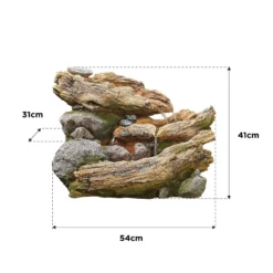 Stylish Fountain Bubbling Brook Water Feature With LEDs -Garden Tool Store 13846059 1884962028336110