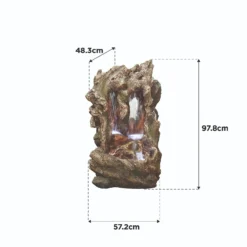 Stylish Fountain Colorado Falls Water Feature With LEDs -Garden Tool Store 13846061 1254978880621934