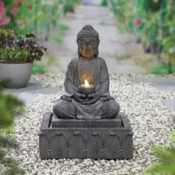 Stylish Fountain Serenity Water Feature With LEDs 7 Stylish Fountain Serenity Water Feature With LEDs -Garden Tool Store 13846069 8434962027641655