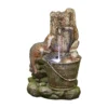 Stylish Fountain Playful Otters Water Feature With LEDs -Garden Tool Store 13846072 1804962027658425