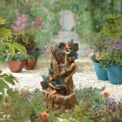 Stylish Fountain Spellbound Water Feature With LEDs -Garden Tool Store 13846074 3864962027486990