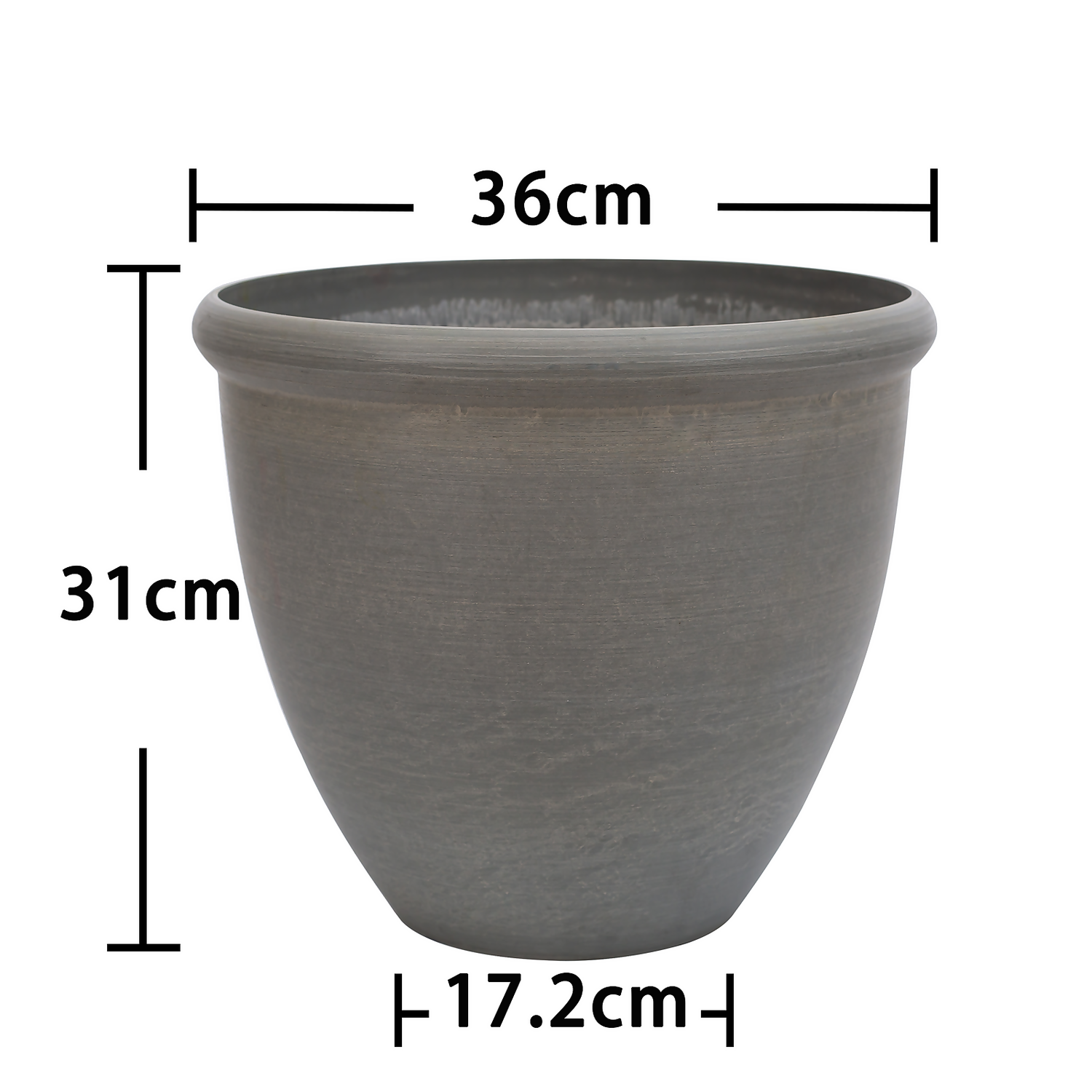 Ashford Planter Grey 35cm 6 Ashford Planter Grey 35cm - Image 4