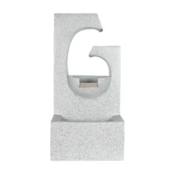 Stylish Fountain Ango Falls Garden Water Feature With LEDs -Garden Tool Store 13947169 8335005844564823