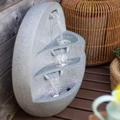 Stylish Fountain Kyoto Falls Garden Water Feature With LEDs 15 Stylish Fountain Kyoto Falls Garden Water Feature With LEDs -Garden Tool Store 13947170 1125005844954733
