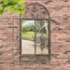 MirrorOutlet Rustic Scroll Large Garden Mirror - 130x70cm 1 MirrorOutlet Rustic Scroll Large Garden Mirror - 130x70cm -Garden Tool Store 13950539 1144987138997286