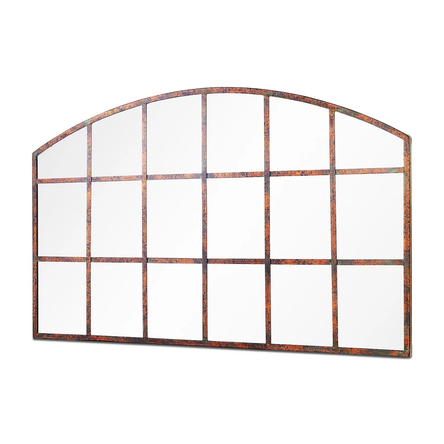 MirrorOutlet Metal Arched Decorative Window Garden Mirror - 90x56cm 3 MirrorOutlet Metal Arched Decorative Window Garden Mirror - 90x56cm