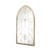 MirrorOutlet Metal Arched Decorative Window Garden Mirror - 100x50cm -Garden Tool Store 13950549 8424987138796472