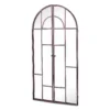 MirrorOutlet Metal Arched Decorative Window Opening Garden Mirror - 100x50cm -Garden Tool Store 13950551 1094987139825238