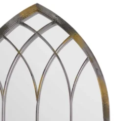 MirrorOutlet Rose Garden Rustic Arch Metal Garden Mirror- 115x50cm -Garden Tool Store 13950554 1254987138895913