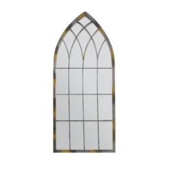 MirrorOutlet Rose Garden Rustic Arch Metal Garden Mirror- 115x50cm -Garden Tool Store 13950554 1374987138969488