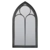MirrorOutlet Black Somerley Chapel Arch Metal Garden Mirror - 112x61cm 2 MirrorOutlet Black Somerley Chapel Arch Metal Garden Mirror - 112x61cm -Garden Tool Store 13950556 1694987139501658
