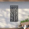Amarelle Large Metal Tree Design Decorative Garden Screen - 120 X 60cm