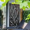 Amarelle Extra Large Metal Flame Design Decorative Garden Screen - 180 X 90cm -Garden Tool Store 13950580 9694987139800398