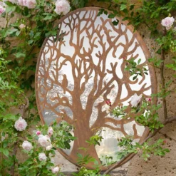 MirrorOutlet Bird Round Garden Mirror - 60cm 7 MirrorOutlet Bird Round Garden Mirror - 60cm -Garden Tool Store 13950588 9794987140016602