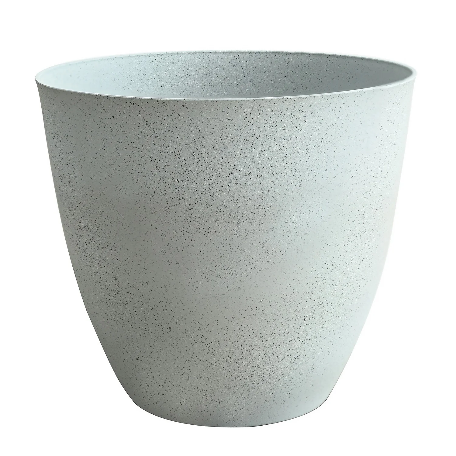 White Stone Look Planter - 33cm 3 White Stone Look Planter - 33cm
