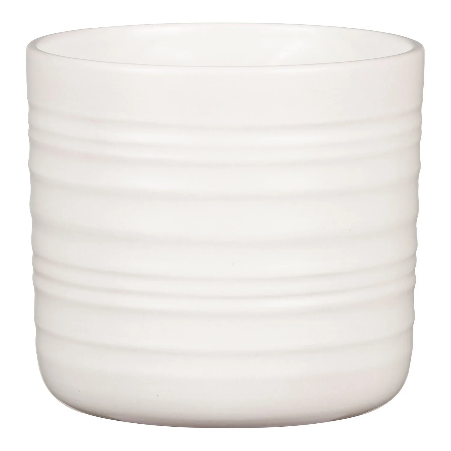 Scheurich Ripple White Indoor Pot - 23cm 3 Scheurich Ripple White Indoor Pot - 23cm