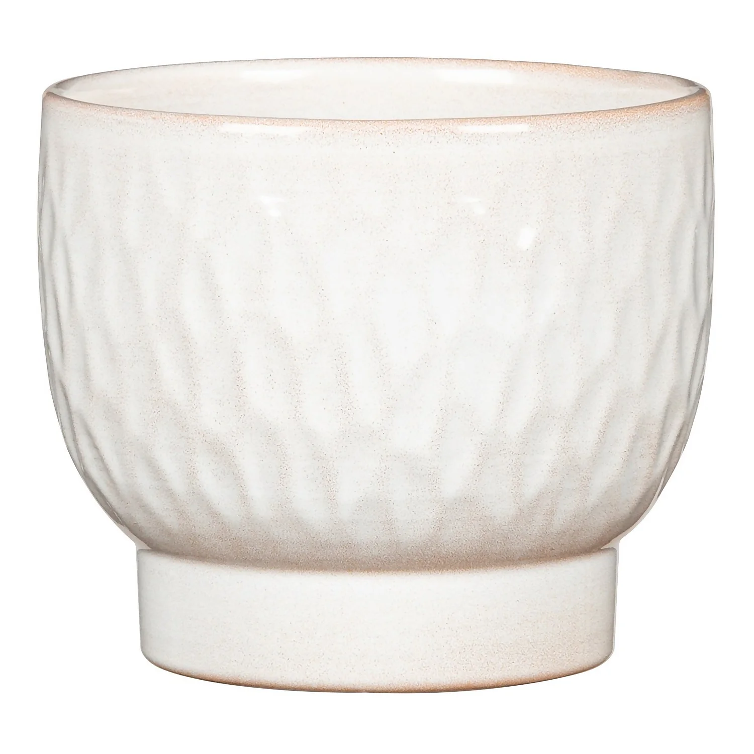 Scheurich Opale Hammered White Indoor Pot - 13cm 3 Scheurich Opale Hammered White Indoor Pot - 13cm