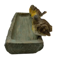 Homebase Wood Log Bird Bath With Birds -Garden Tool Store 13955522 2085014596851628