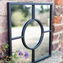 Black Square Garden Mirror -Garden Tool Store 13965928 1155001706801590