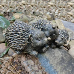 Bronze Look Hedgehog Family Garden Ornament 14 Bronze Look Hedgehog Family Garden Ornament -Garden Tool Store 13965951 6055014597051638