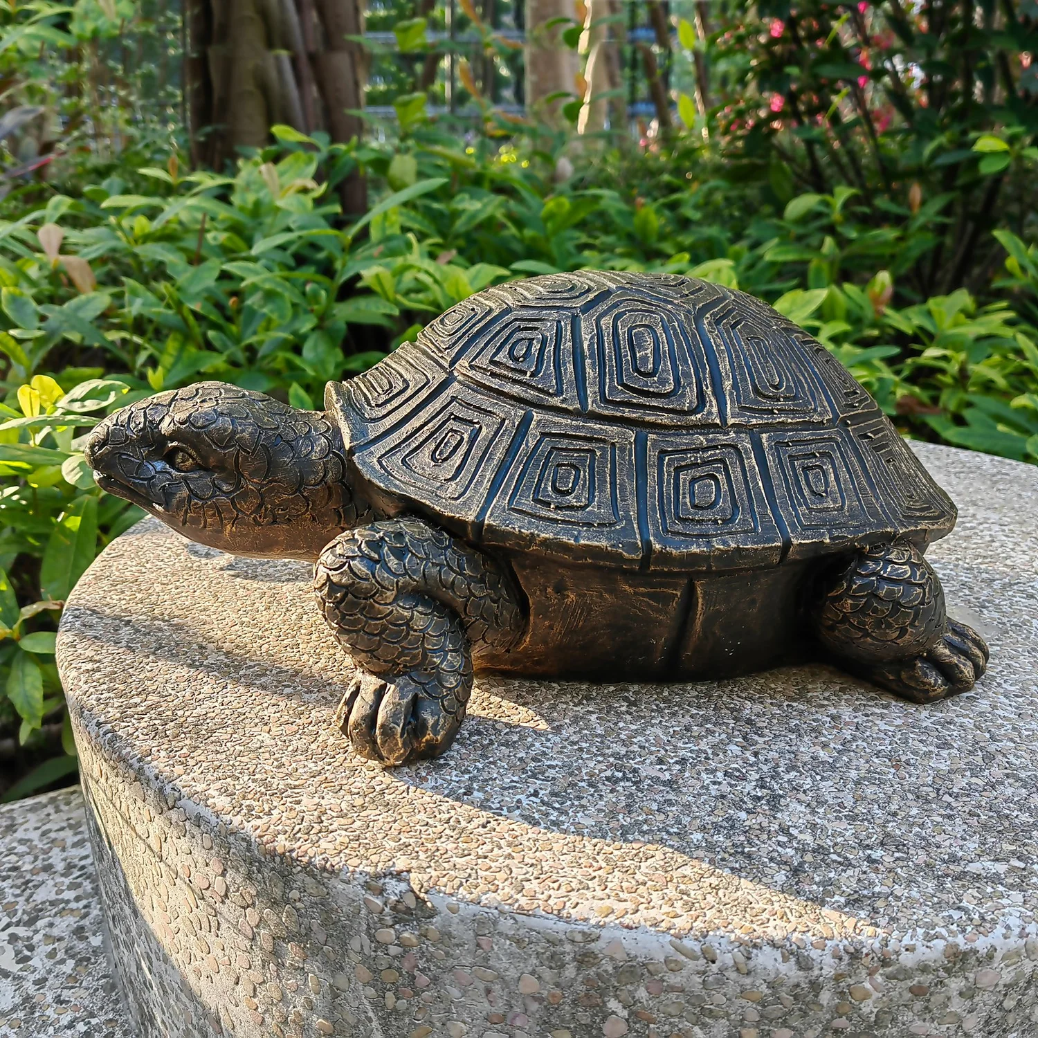 Bronze Look Tortoise Garden Ornament 4 Bronze Look Tortoise Garden Ornament - Image 2