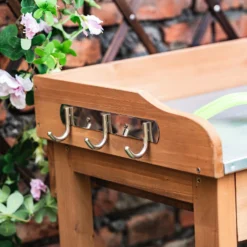 Garden Potting Bench With Two Drawers & Shelf -Garden Tool Store 13967031 1955014369363851