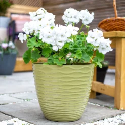 Wave Pot Olive - 33cm -Garden Tool Store 13973617 2405011239700698