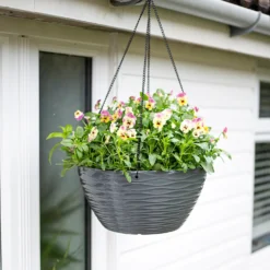 Wave Hanging Basket Charcoal - 35cm 9 Wave Hanging Basket Charcoal - 35cm -Garden Tool Store 13973619 8425011239864117