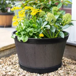 Banded Whiskey Barrel Planter - 39cm 7 Banded Whiskey Barrel Planter - 39cm -Garden Tool Store 13973620 6045011238696280