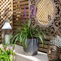 Chiswick Textured Pot Black - 38cm 9 Chiswick Textured Pot Black - 38cm -Garden Tool Store 13973633 1535011242750342