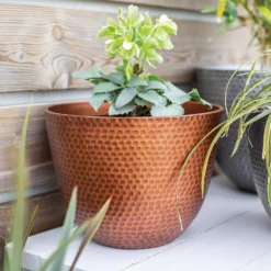 Suva Hammered Pot Copper - 38cm -Garden Tool Store 13973653 2035011805987649