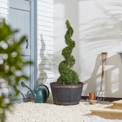 Oakwood Effect Plastic Planter - 60cm -Garden Tool Store 13974050 2945022139421394