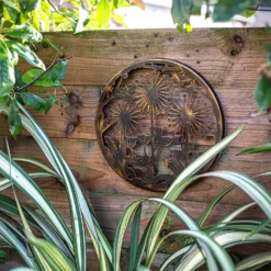 Allium Garden Wall Art 35cm - Antique Bronze 8 Allium Garden Wall Art 35cm - Antique Bronze -Garden Tool Store 13981005 1135005835194086