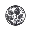 Jungle Leaf Garden Wall Art 35cm - Black -Garden Tool Store 13981006 1565005835277891