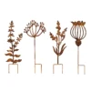Floral Bronze Ground Stakes - 45cm (Assorted Designs) -Garden Tool Store 13981009 1135005324591689