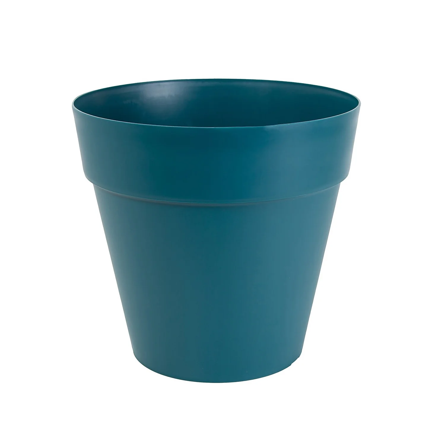 Soho Contemporary Plastic Blue Pot - 14cm 3 Soho Contemporary Plastic Blue Pot - 14cm