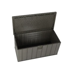 LIFETIME 568L Outdoor Storage Deck Box - Rough-Cut Brown -Garden Tool Store 13997406 1054999835604588