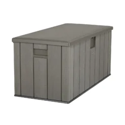 LIFETIME 568L Outdoor Storage Deck Box - Rough-Cut Brown -Garden Tool Store 13997406 2064999835488896