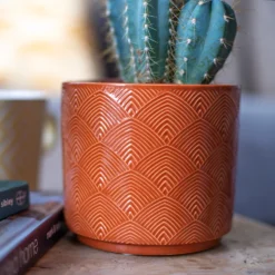 Art Deco Indoor Plant Pot - 12cm -Garden Tool Store 14197411 7935024191007412