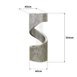 Stylish Fountain Spiral Showers Water Feature With LEDs -Garden Tool Store 14519354 4325047822566918